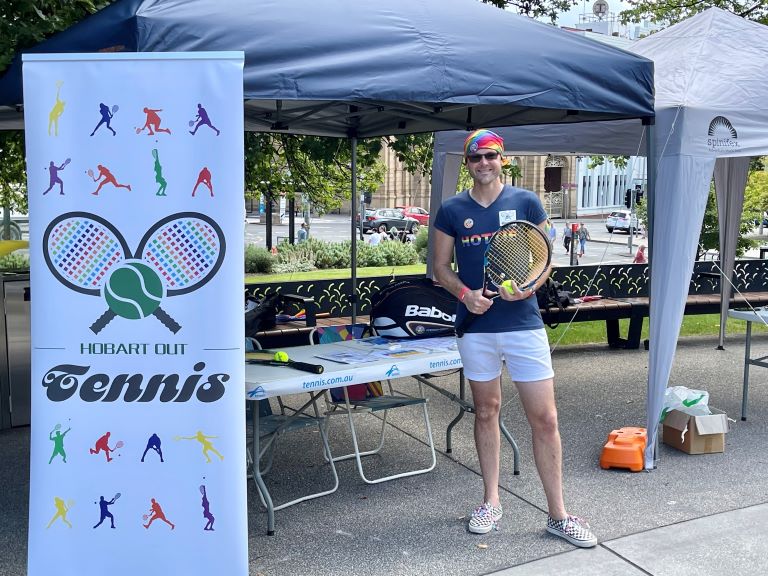 Brendon volunteering at the club