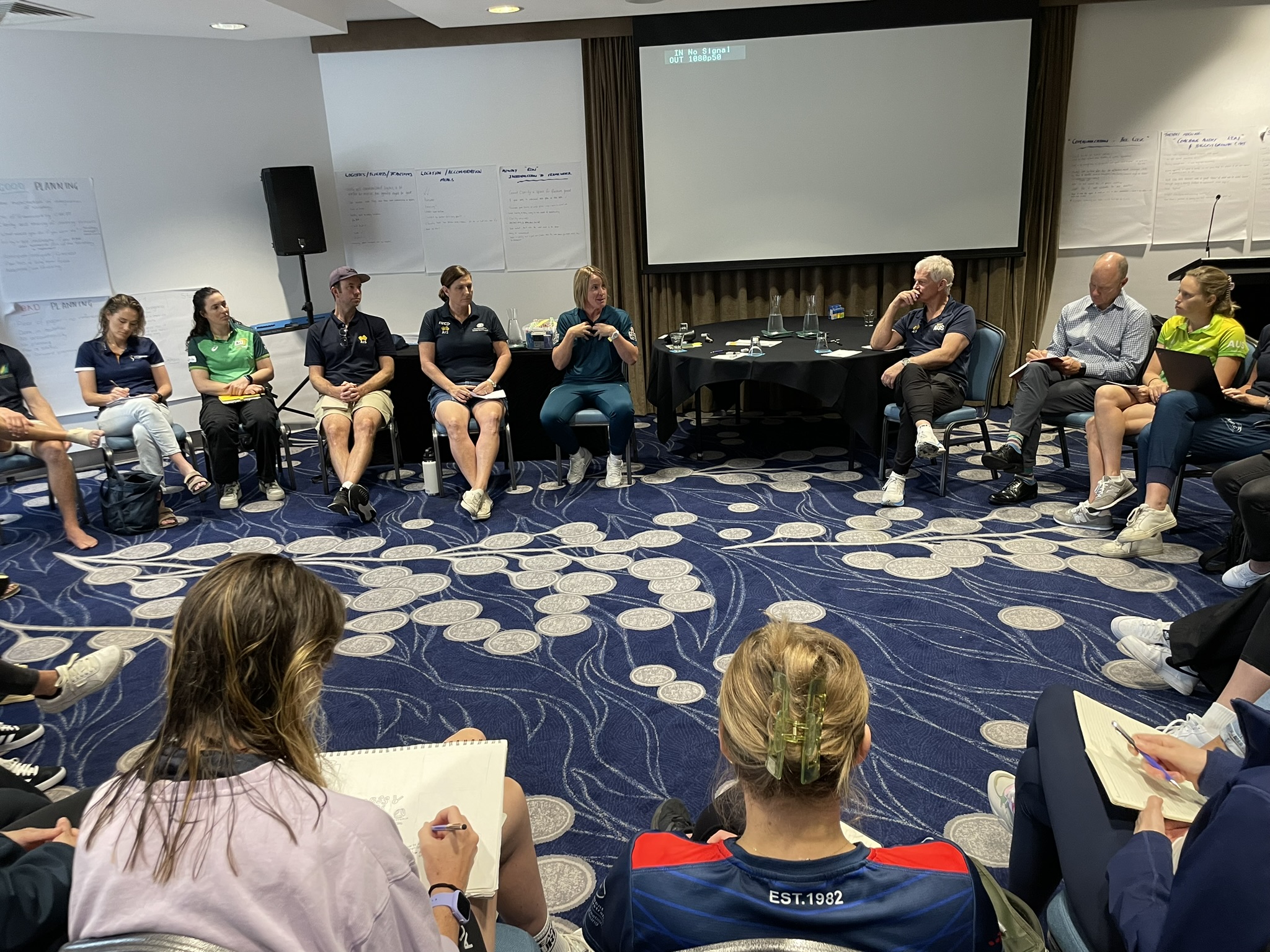 Matildas Assistant Mel Andreatta with Gen32 Coaches