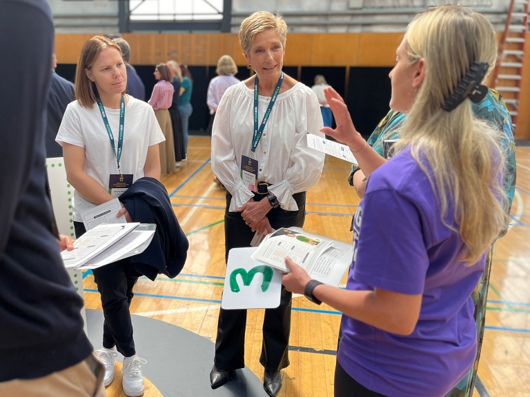 Participants taking part in interactive workshop