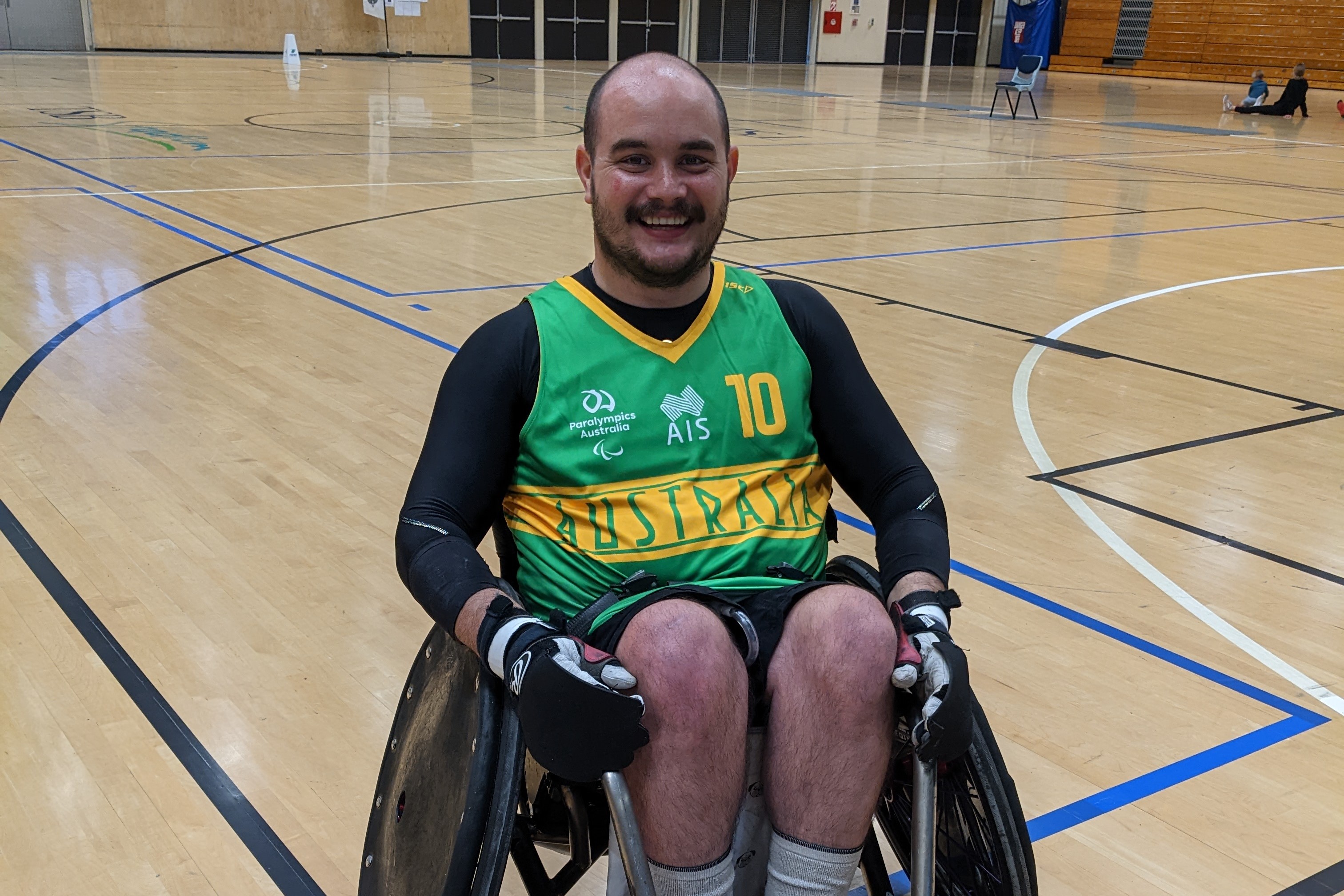 Wheelchair rugby player Damien Mortaud