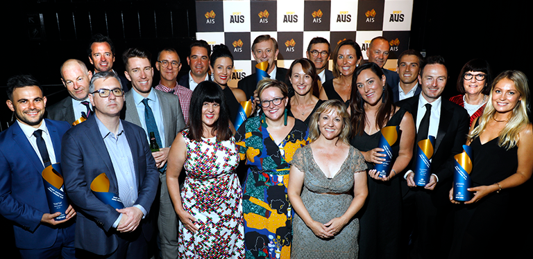 Winners at the 2018 Sport Australia Media Awards