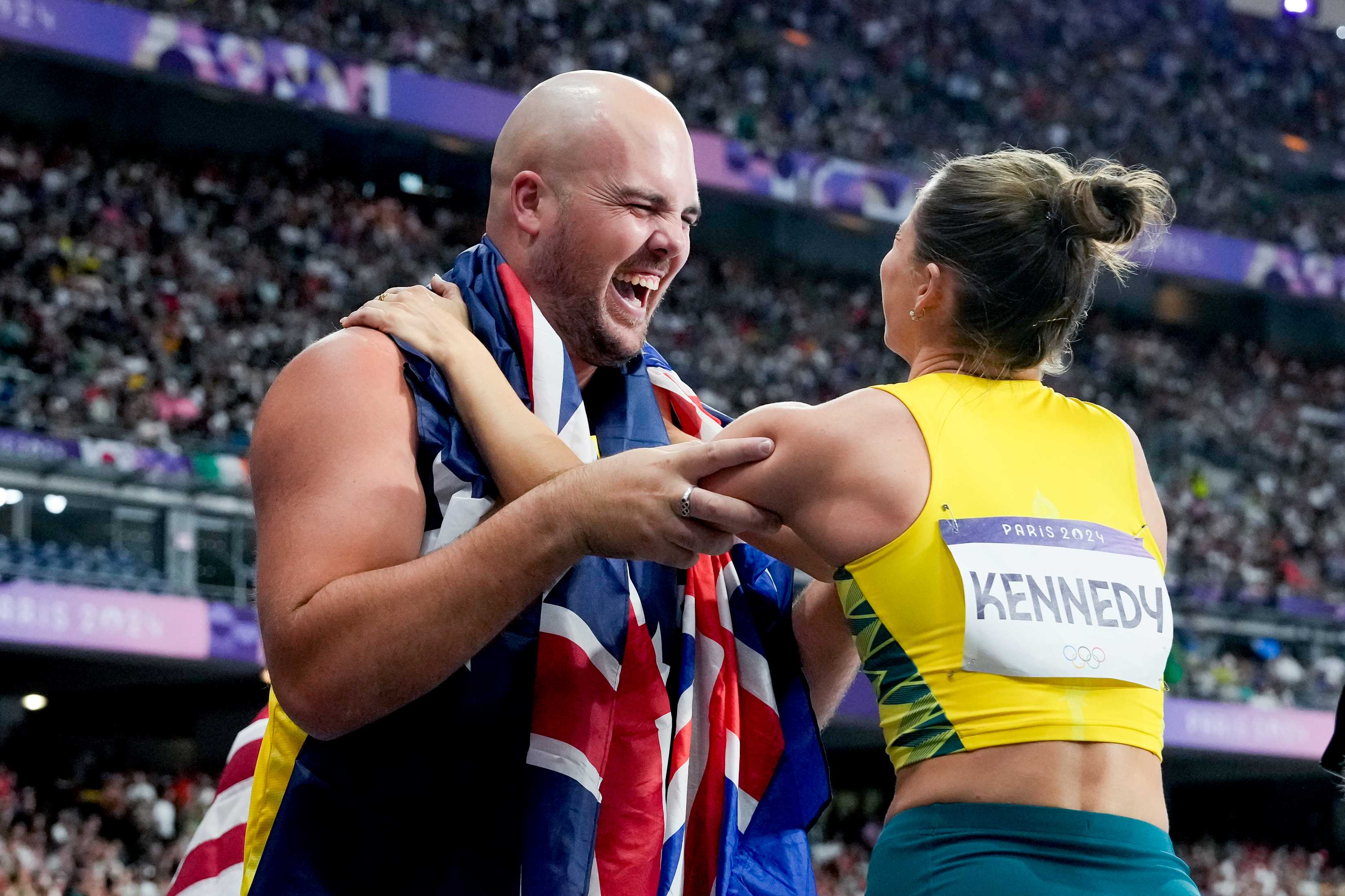 Matt Denny and Nina Kennedy celebrate bronze and gold at Paris 2024 Olympic Games