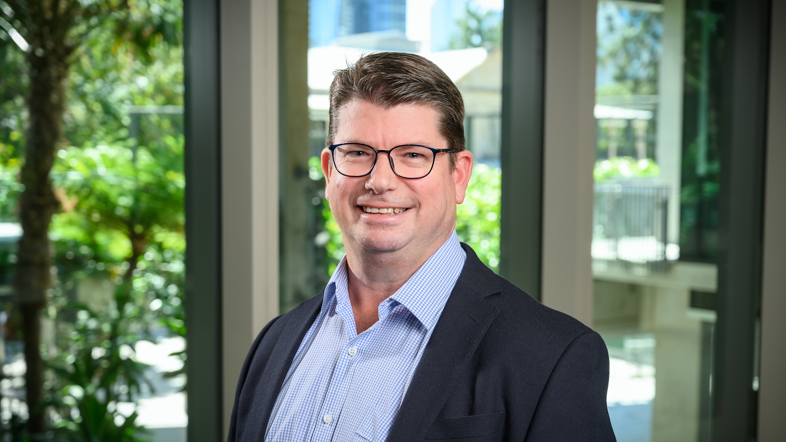 A portrait photo of Dr Andrew Gibson, lead researcher from the QUT Centre for Data Science